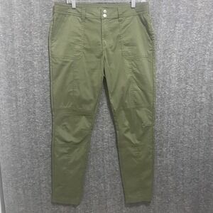 Prana Essex‎ Hiking Pants Womens 12 Green Organic Cotton Blend Gorpcore